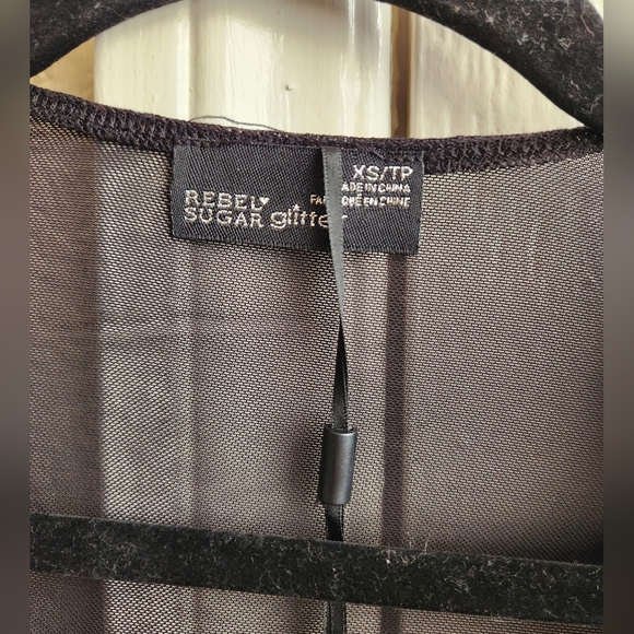 Rebel Sugar Glitter- Mesh Long Sleeve - Picture 5 of 6